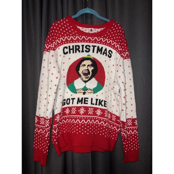 Ugly Christmas Sweater Sweaters - Ugly Christmas Sweater Xmas Size XL Elf